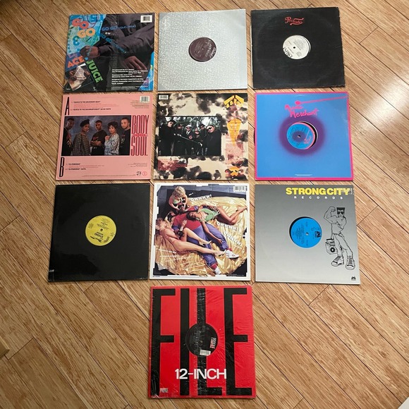 Lot #1 of 10 Hip Hop 12" Vinyl Records 80s rap electro retro - Picture 2 of 3